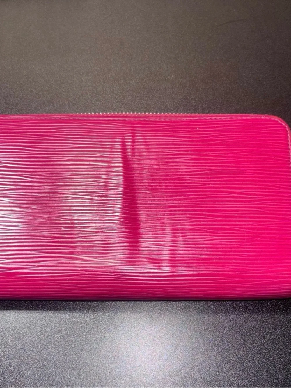 Louis Vuitton Long Epi Zippy Wallet Fuchsia Date Code: MI2155